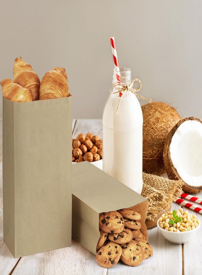 أكياس غداء BagDream القياسية رقم 4، عبوة من 500 كيس، مصنوعة من ورق كرافت بني طبيعي، مناسبة للوجبات الخفيفة والسندويشات والأعمال اليدوية وهدايا الحفلات، سعة 4 أرطال - Image 5